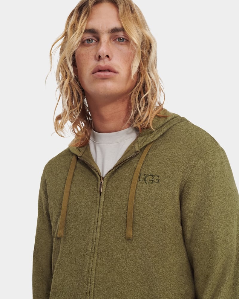 Olive Ugg Edmond Men's Sweatshirts | South Africa-0981534