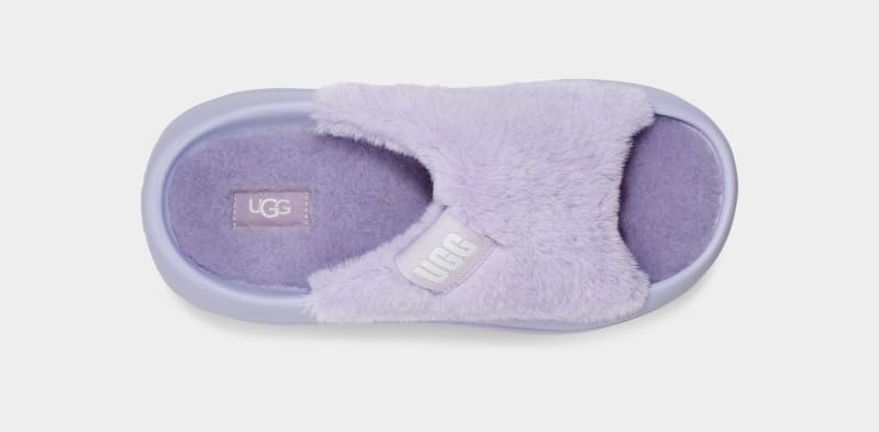 Olive Ugg Foamo Uggplush Women's Slides | South Africa-6405172