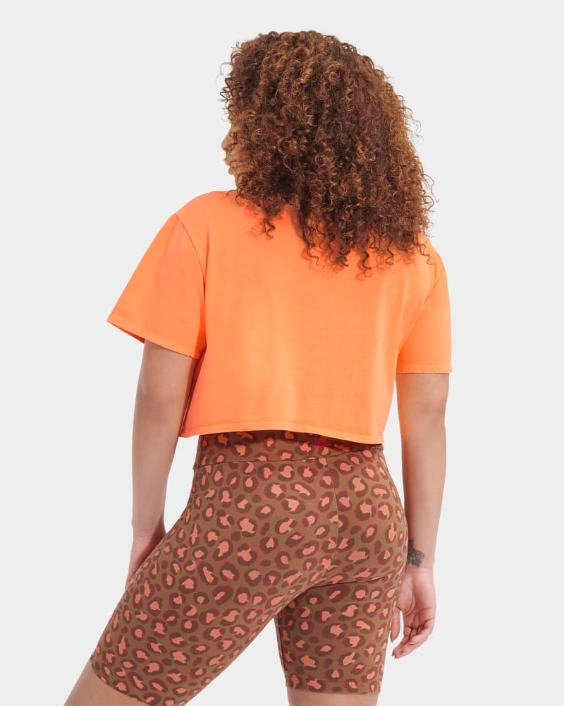 Orange Ugg Tana Cropped Women's Tee | South Africa-2596174