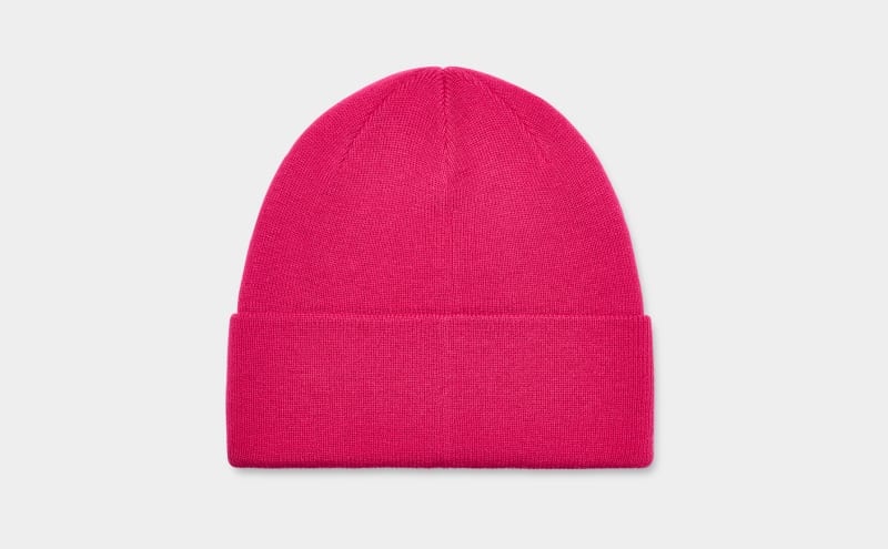 Pink Ugg 3d Graphic Logo Women's Beanie | South Africa-3604172