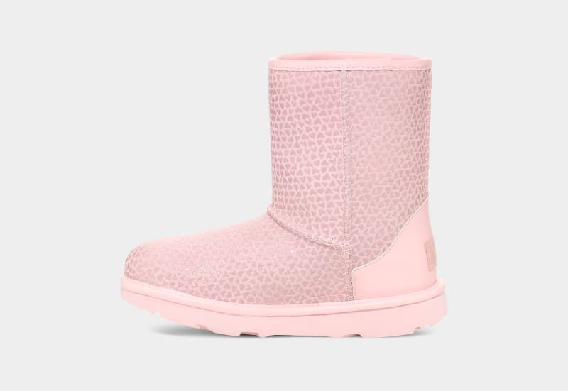 Pink Ugg Classic Ii Gel Hearts Kids' Boots | South Africa-0819546