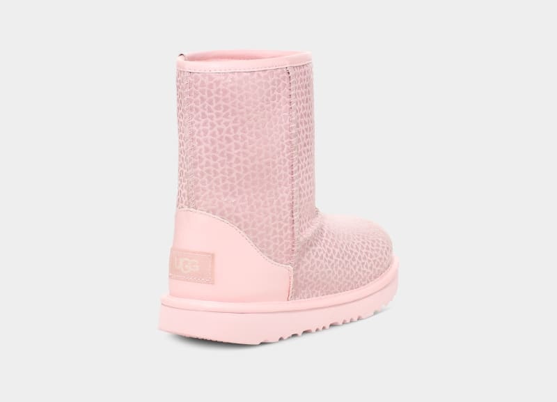 Pink Ugg Classic Ii Gel Hearts Kids' Boots | South Africa-0819546