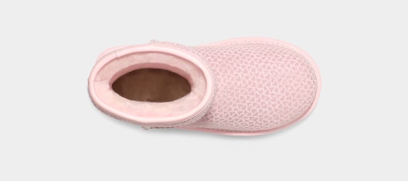 Pink Ugg Classic Ii Gel Hearts Kids' Boots | South Africa-0819546