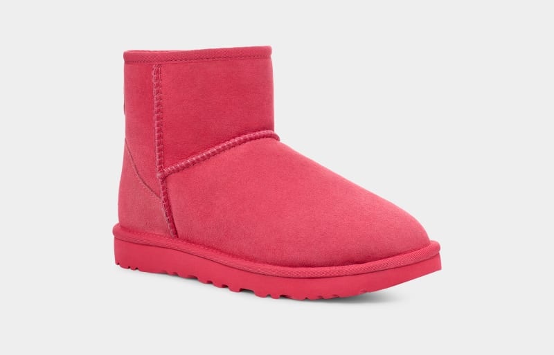 Pink Ugg Classic Mini Ii Women's Boots | South Africa-2364815