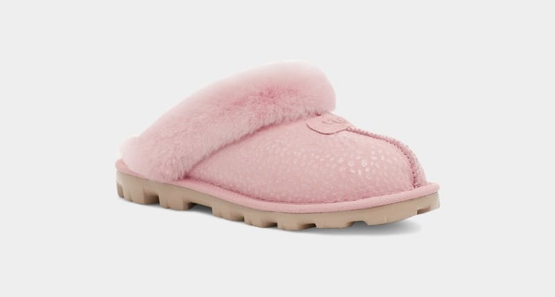 Pink Ugg Coquette Sparkle Spots Women's Slippers | South Africa-1493052