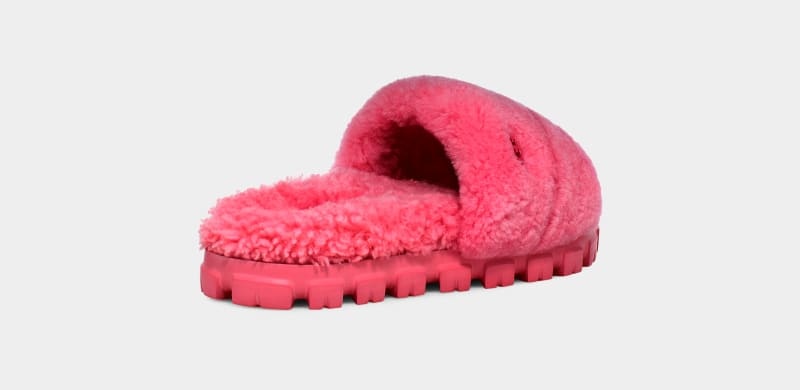 Pink Ugg Cozetta Curly Women's Slippers | South Africa-5176023