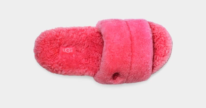 Pink Ugg Cozetta Curly Women's Slippers | South Africa-5176023