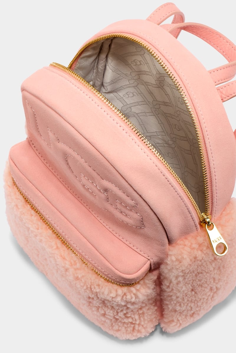 Pink Ugg Dannie Ii Mini Sheepskin Women's Backpacks | South Africa-6841705