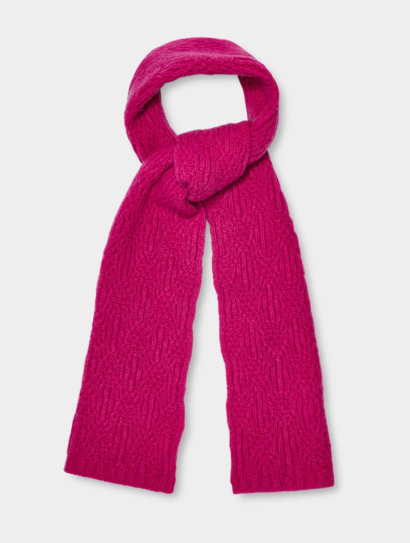 Pink Ugg Desmond Cable Knit Women\'s Scarf | South Africa-7462890