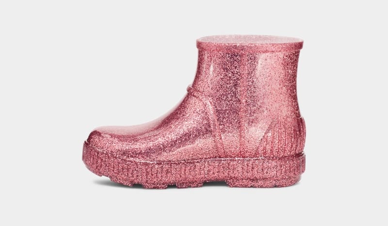 Pink Ugg Drizlita Glitter Kids' Boots | South Africa-9072456