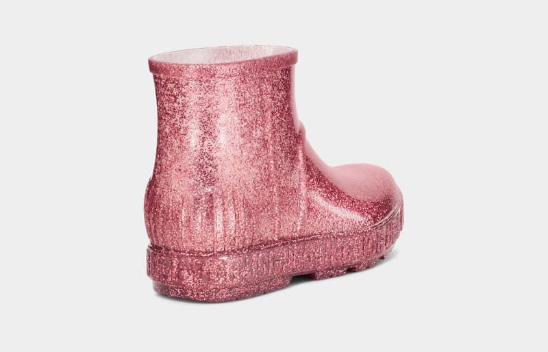 Pink Ugg Drizlita Glitter Kids' Boots | South Africa-9072456