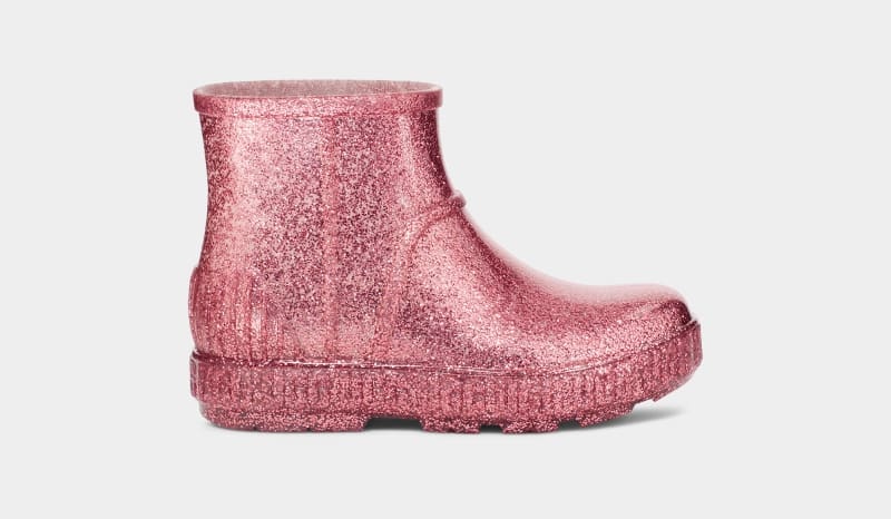 Pink Ugg Drizlita Glitter Kids\' Boots | South Africa-9072456