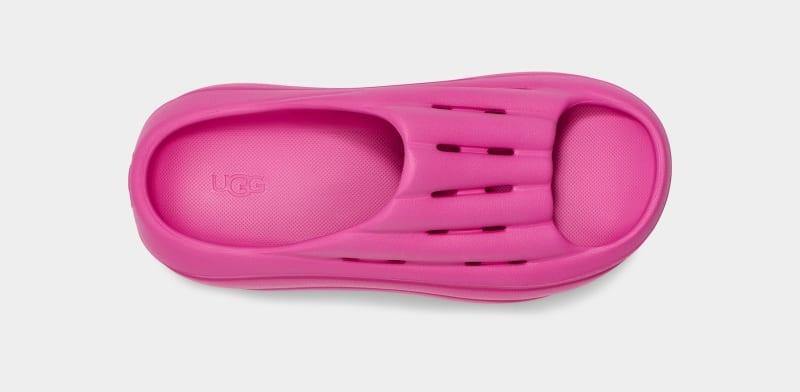 Pink Ugg Foamo Women's Slides | South Africa-9368247