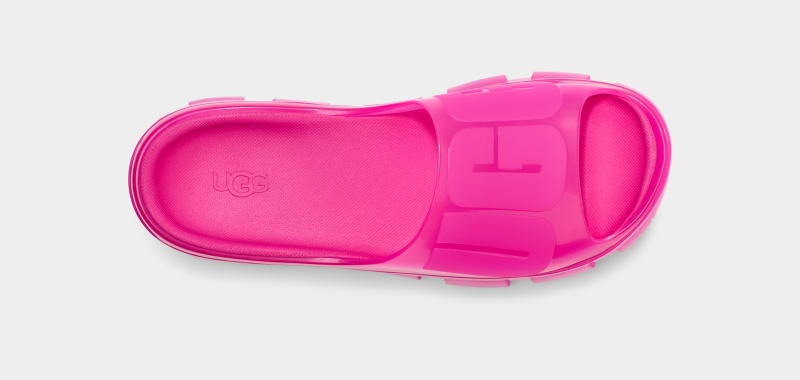 Pink Ugg Jella Clear Women's Slides | South Africa-1685349