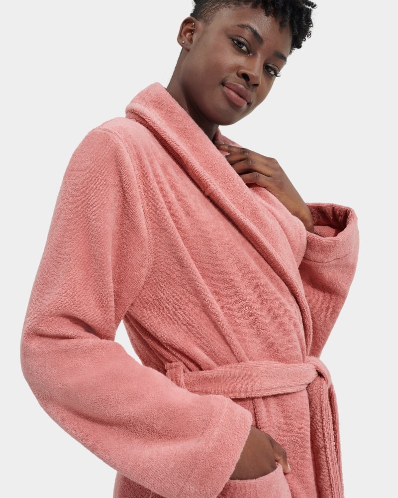 Pink Ugg Lenore Terry Women's Sleepwear | South Africa-0796853