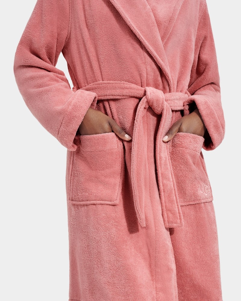 Pink Ugg Lenore Terry Women's Sleepwear | South Africa-0796853