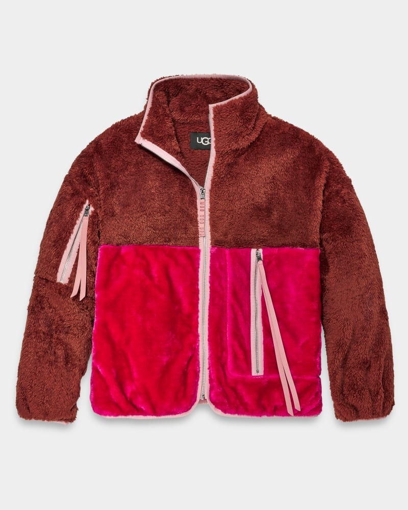 Pink Ugg Marlene Sherpa Ii Women's Jackets | South Africa-7128940