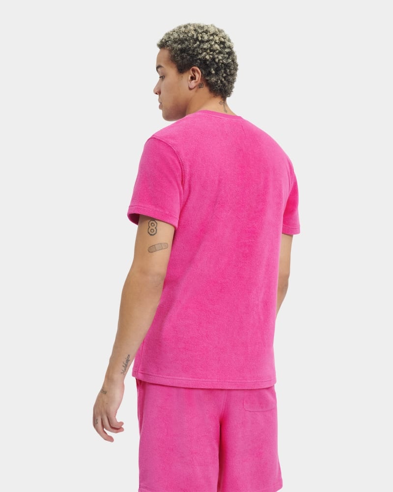 Pink Ugg Mathew Men's Tee | South Africa-6749180