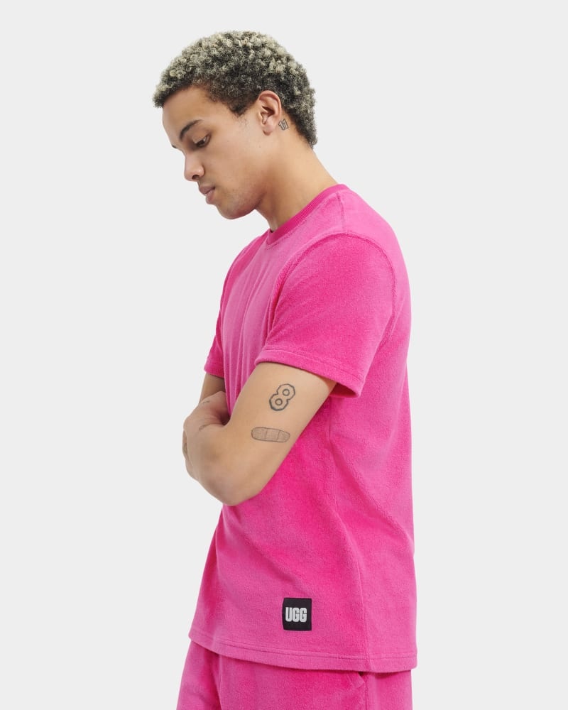 Pink Ugg Mathew Men's Tee | South Africa-6749180