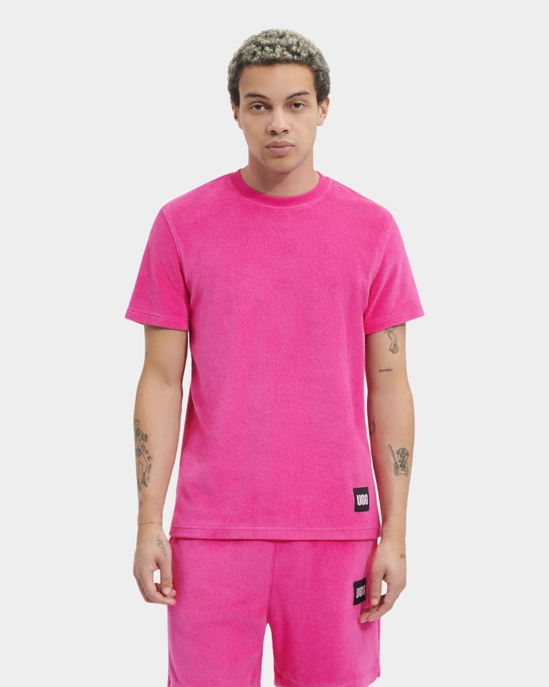 Pink Ugg Mathew Men\'s Tee | South Africa-6749180