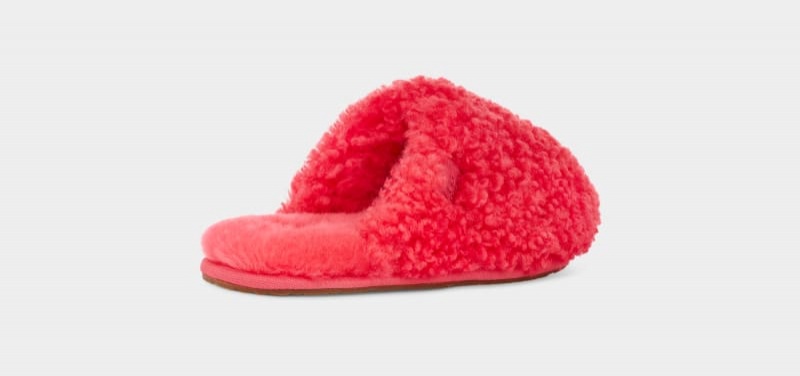 Pink Ugg Maxi Curly Women's Slides | South Africa-9152786