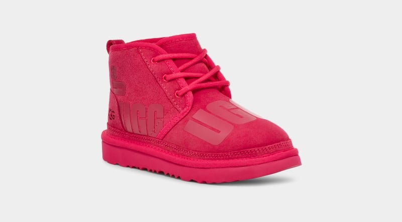 Pink Ugg Neumel Ii Scatter Graphic Kids' Boots | South Africa-3978602