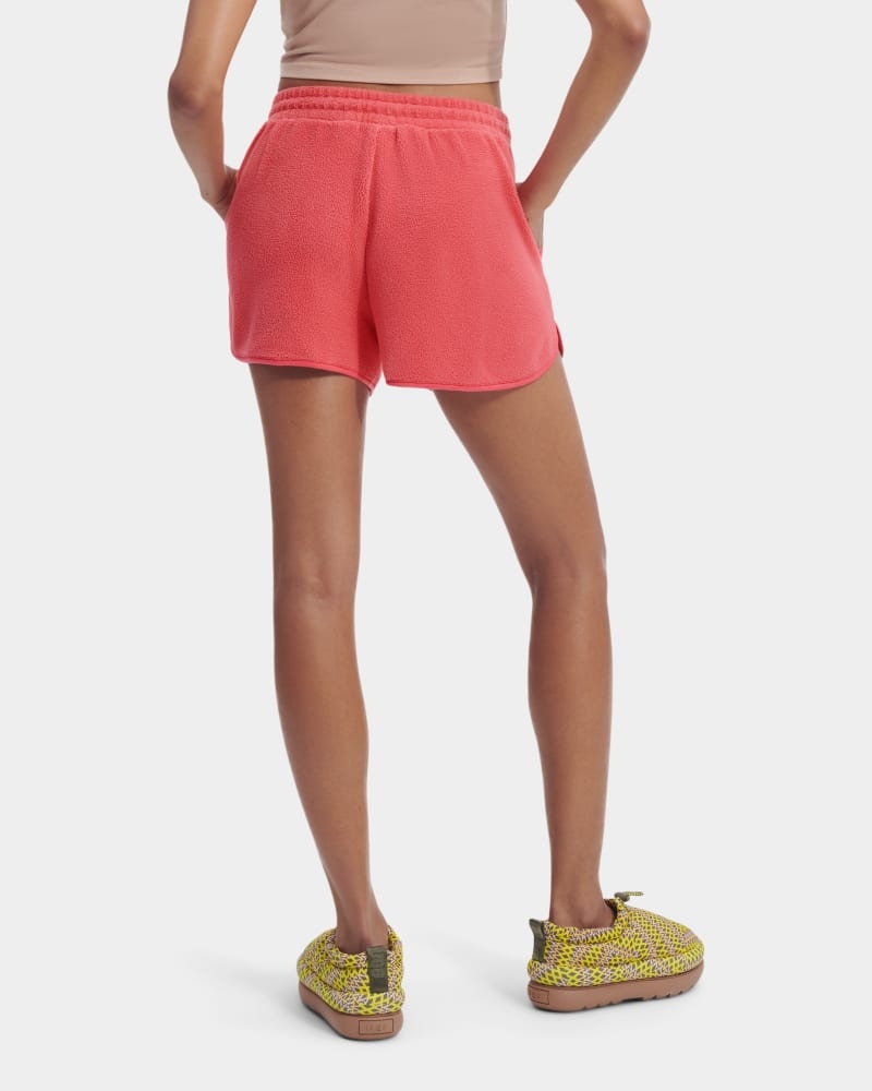 Pink Ugg Petria Sherpa Women's Shorts | South Africa-2590784