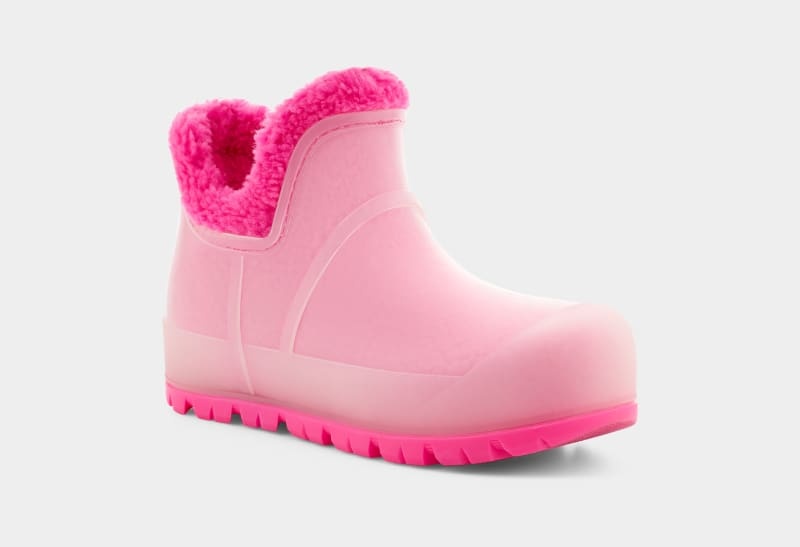 Pink Ugg Raincloud Clear Women's Boots | South Africa-8261759