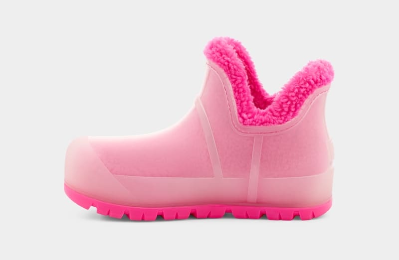 Pink Ugg Raincloud Clear Women's Boots | South Africa-8261759