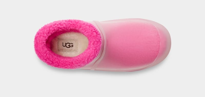 Pink Ugg Raincloud Clear Women's Boots | South Africa-8261759