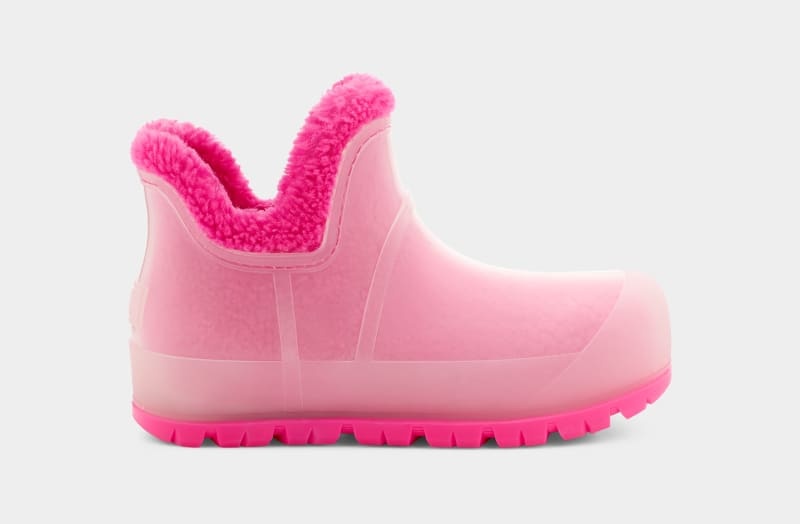 Pink Ugg Raincloud Clear Women\'s Boots | South Africa-8261759