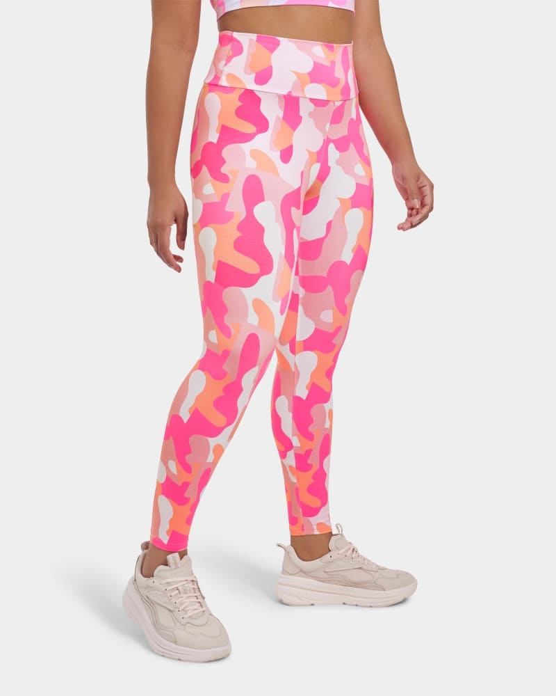 Pink Ugg Saylor Camo Print Women's Leggings | South Africa-0853261