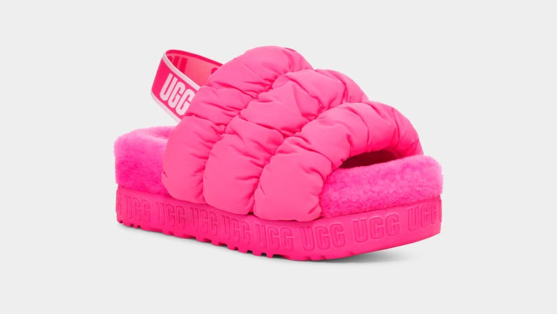 Pink Ugg Scrunchita Women's Slippers | South Africa-8251063