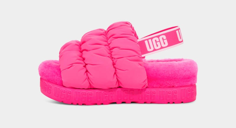 Pink Ugg Scrunchita Women's Slippers | South Africa-8251063