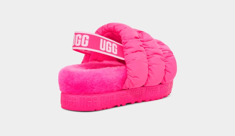 Pink Ugg Scrunchita Women's Slippers | South Africa-8251063