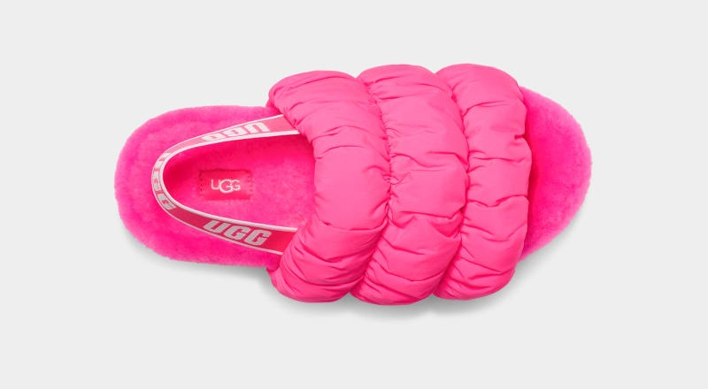 Pink Ugg Scrunchita Women's Slippers | South Africa-8251063