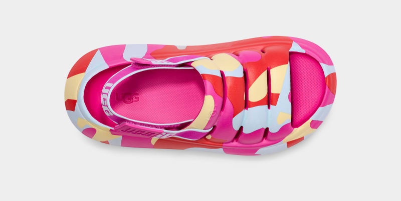 Pink Ugg Sport Yeah Camopop Women's Slides | South Africa-8935012