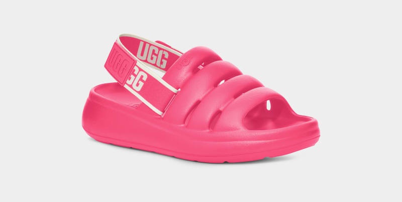 Pink Ugg Sport Yeah Women's Slides | South Africa-5127349