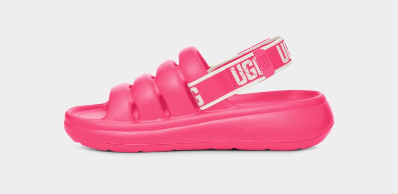 Pink Ugg Sport Yeah Women's Slides | South Africa-5127349