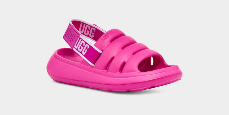 Pink Ugg Sport Yeah Women's Slides | South Africa-9576384