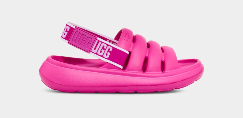 Pink Ugg Sport Yeah Women\'s Slides | South Africa-9576384