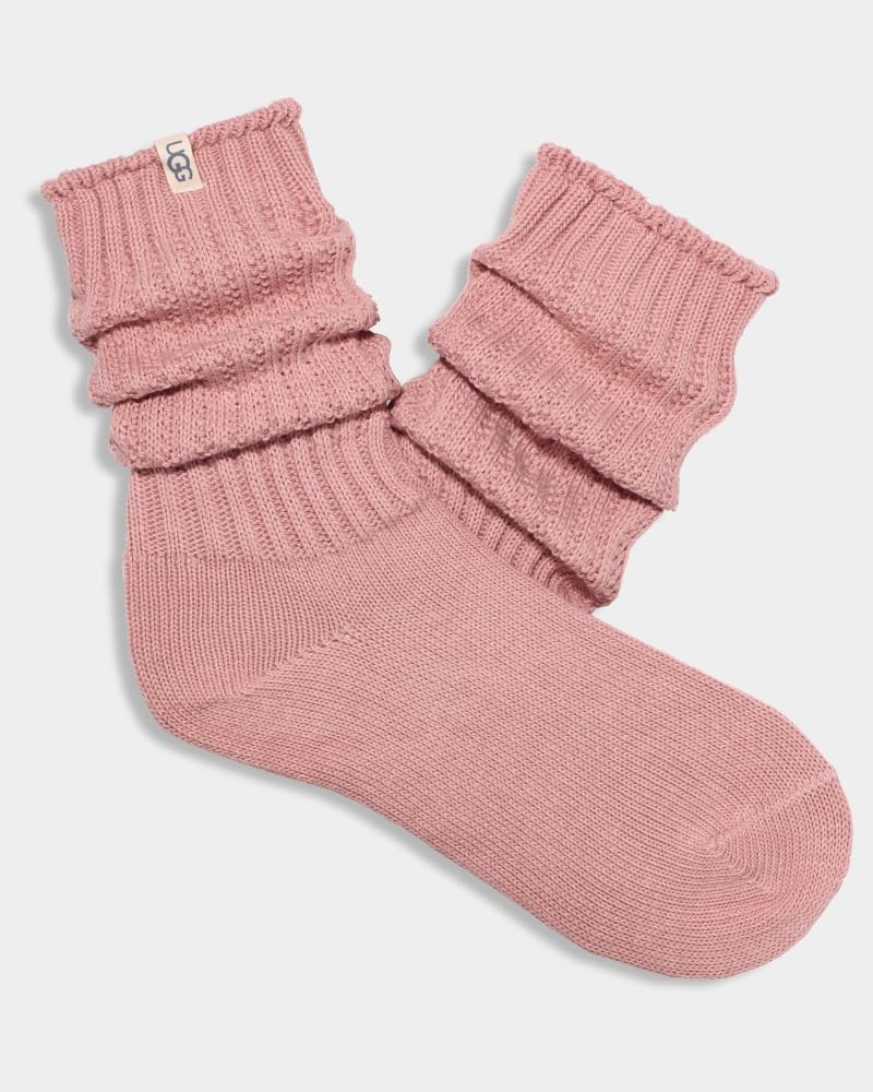 Pink Ugg Tyla Slouchy Crew Women's Socks | South Africa-8123954