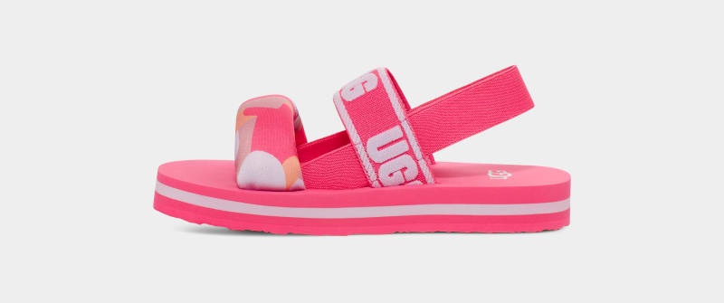 Pink Ugg Zuma Sling Camopop Kids' Slippers | South Africa-3584169