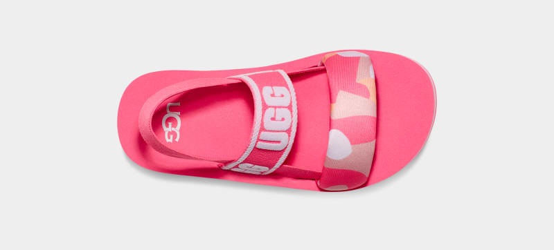 Pink Ugg Zuma Sling Camopop Kids' Slippers | South Africa-3584169