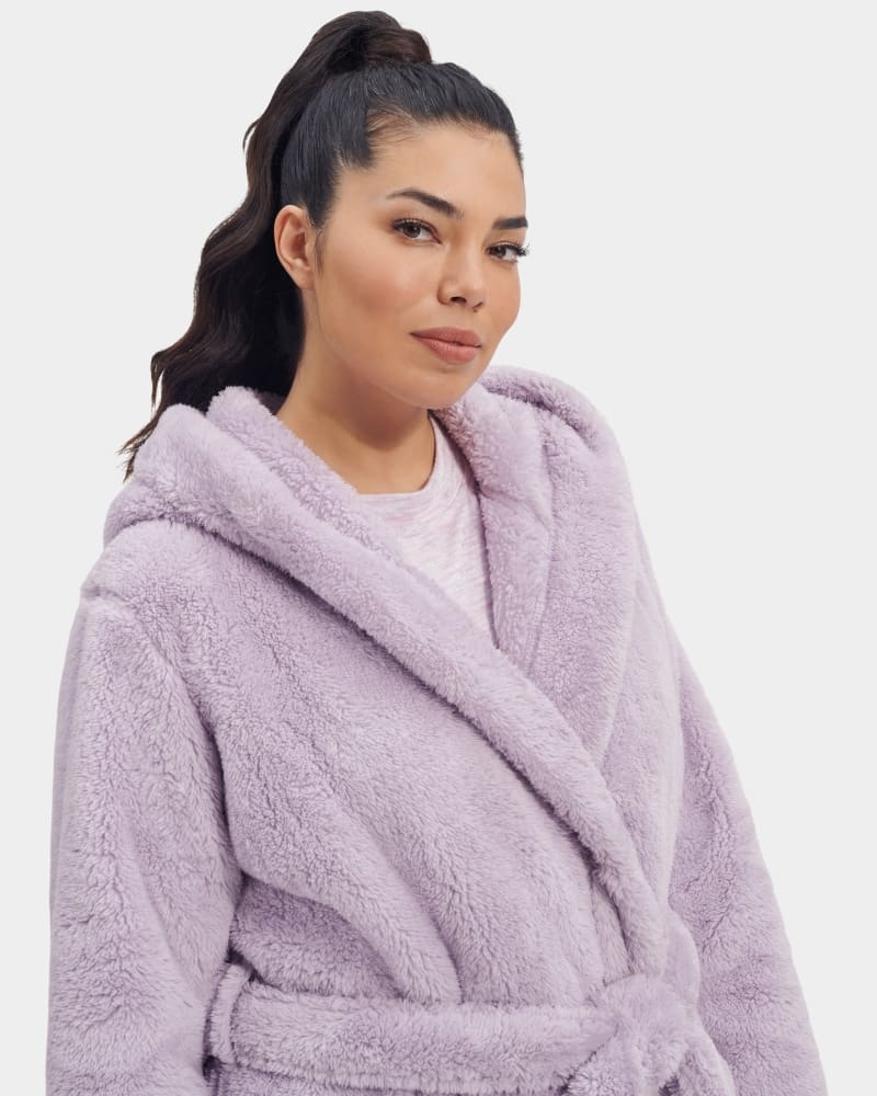 Purple Ugg Aarti Plush Women's Robe | South Africa-8695741