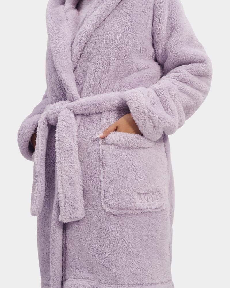 Purple Ugg Aarti Plush Women's Robe | South Africa-8695741