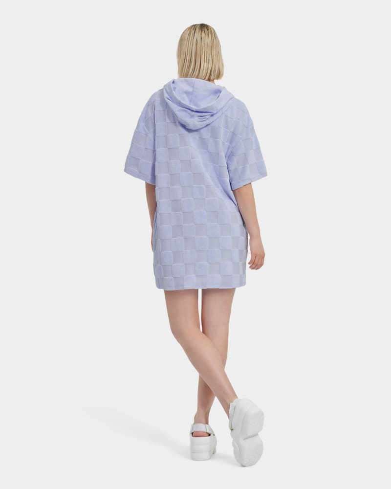 Purple Ugg Kassey Hooded Check Women's Dress | South Africa-2948107