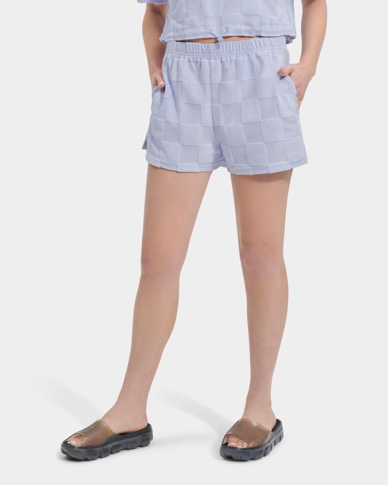 Purple Ugg Noni Check Women's Shorts | South Africa-5671908