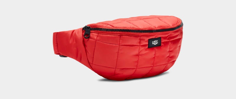 Red Ugg Gibbs Puff Women's Belt Bags | South Africa-9706548