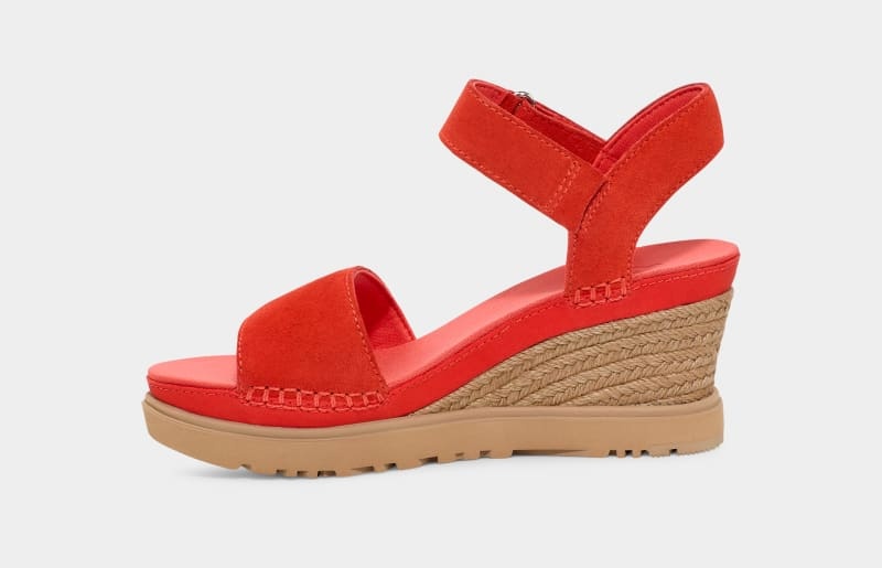 Red Ugg Ileana Strap Women's Sandals | South Africa-8051936